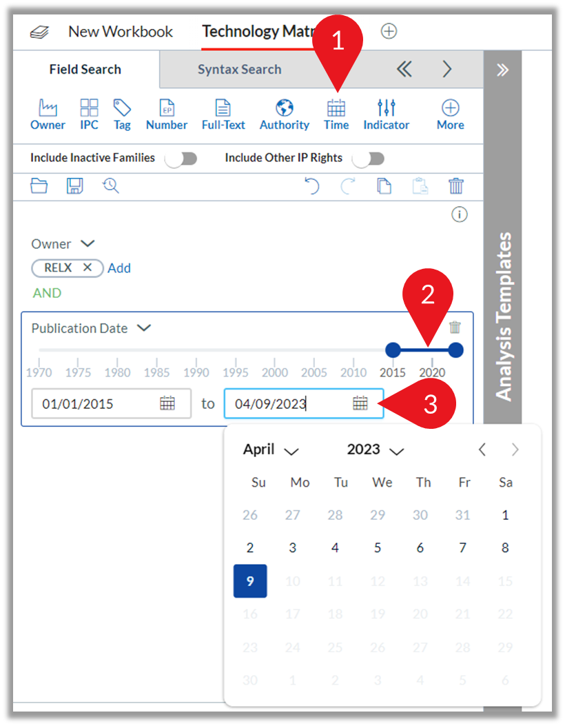 検索パネル使用方法 – LexisNexis Intellectual Property Solutions