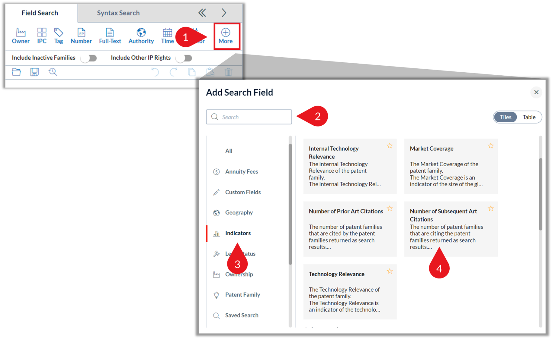 検索パネル使用方法 – LexisNexis Intellectual Property Solutions