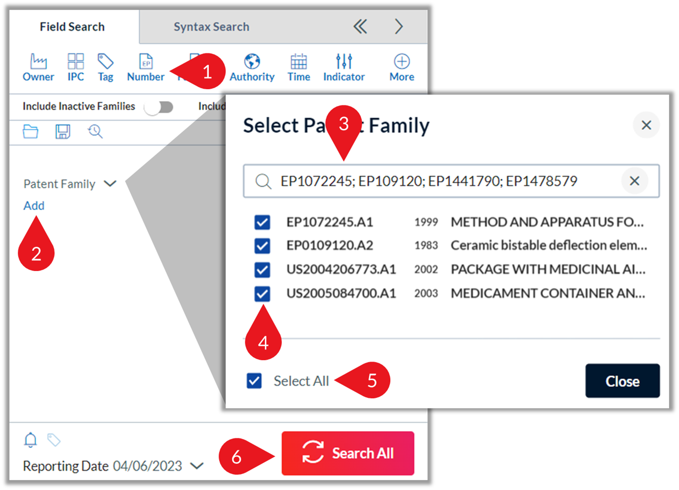 検索パネル使用方法 – LexisNexis Intellectual Property Solutions