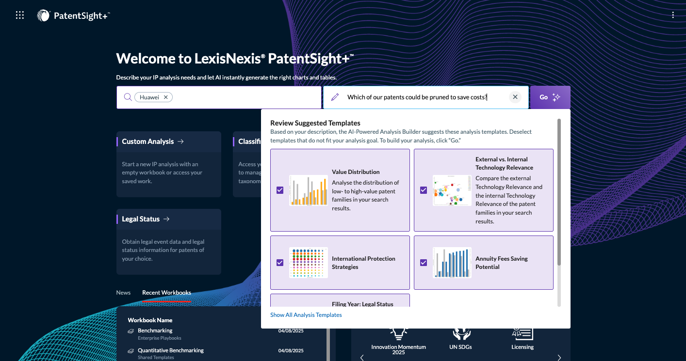 PatentSight＋ AI搭載機能について – LexisNexis Intellectual